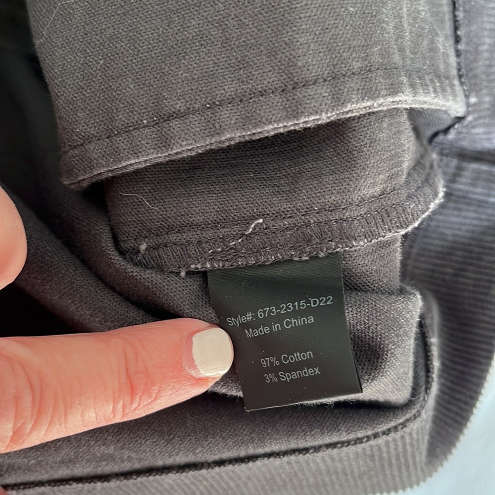 Jenni Kayne Corduroy Jacket Gray Washed Black S - Picture 14 of 14